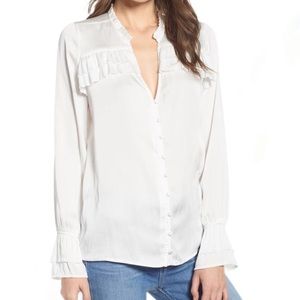 Paige Anguilla Ruffle Blouse XS